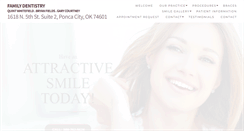 Desktop Screenshot of dentistponcacity.com